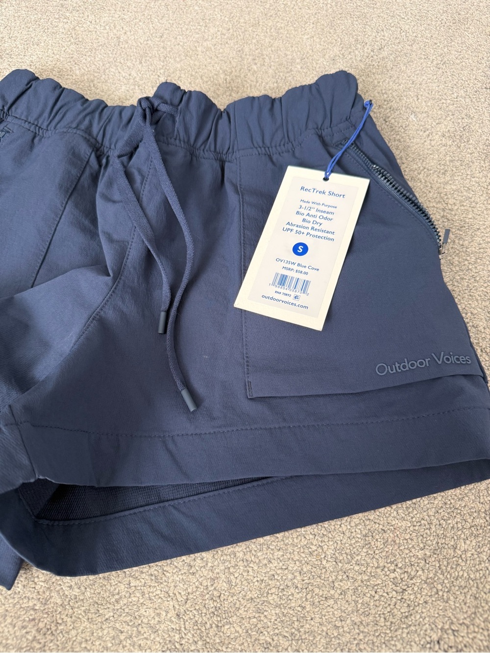 Outdoor Voices Women's RecTrek Shorts — Navy